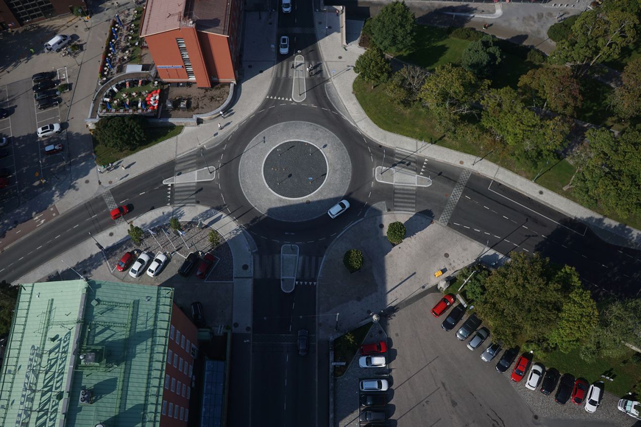 Rongankatua ilmasta kuvattuna